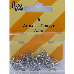 Agrafes corsets nickel